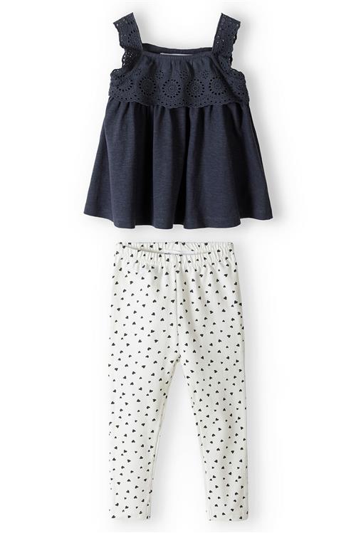 MINOTI Sæt  mørkeblå / sort / hvid