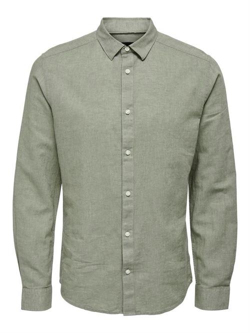 ONSCAIDEN LS SOLID LINEN SHIRT