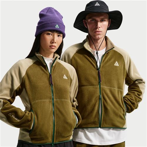 Nike ACG "Wolf Tree"-jakke med lynlås i fuld længde - brun