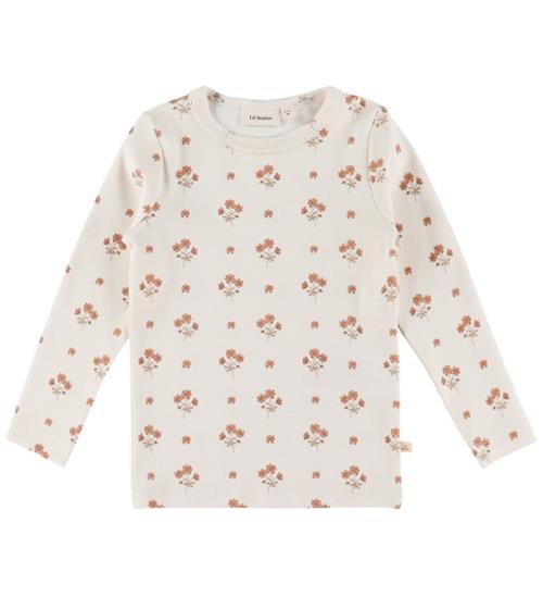 Lil' Atelier Bluse - Blonder - NmfLayo - Coconut Milk/Flower Pin