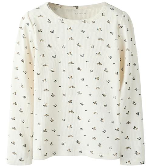Name It Bluse - Rib - NmfPolinne - Cloud Dancer