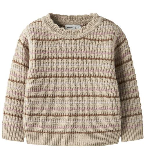 Name It Bluse - Strik - NmfBarille - Peyote/Toasted Coconut