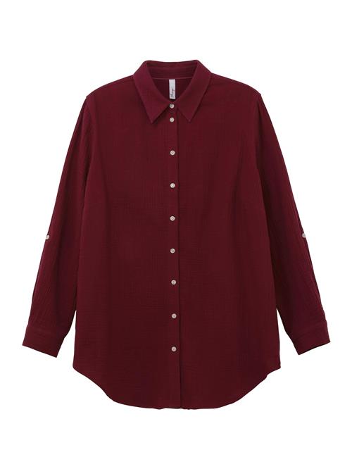 SHEEGO Bluse  vinrød