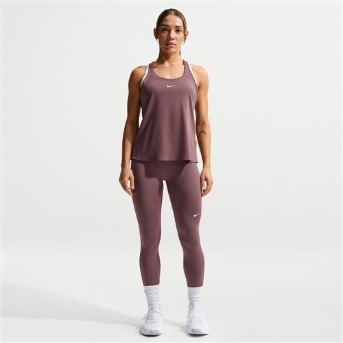 Nike Pro-leggings i fuld længde med mellemhøj talje til kvinder - lilla