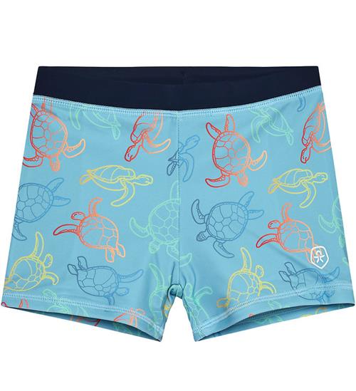 Color Kids Badebukser - AOP - Cerulean