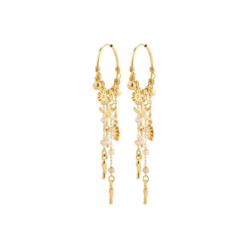 Pilgrim PRISM hoop øreringe guldbelagt