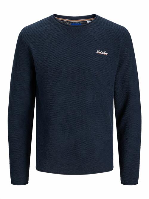 JACK & JONES Pullover 'Paul Tons'  natblå / orange / hvid