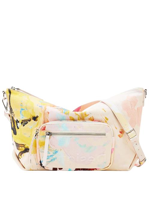 Desigual Skuldertaske 'Dover'  lysebeige / turkis / gul / lyserød