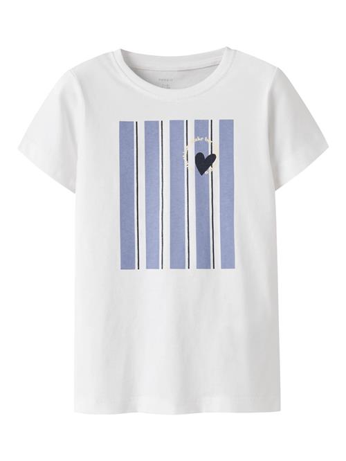 NAME IT T-shirt Falala White Purple Stripes