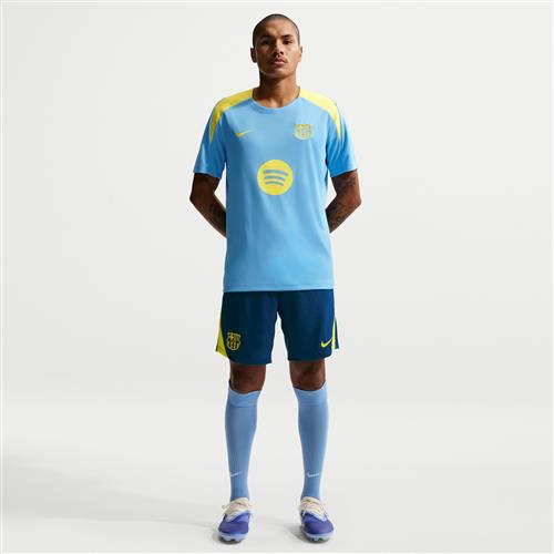 Maskinstrikkede FC Barcelona Strike SE Nike Dri-FIT-fodboldshorts til mænd - blå