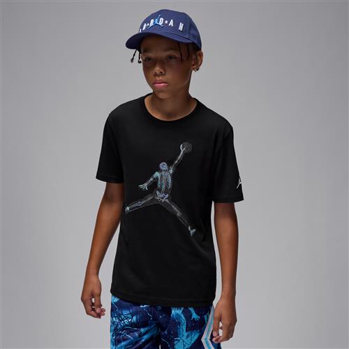 Jordan Skeleton Jumpman-T-shirt til større børn - sort