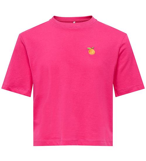 Kids Only T-shirt - KogRex - Pink Yarrow/Orange