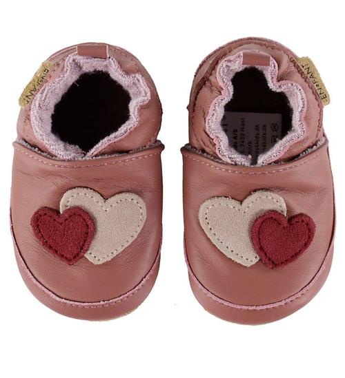 En Fant Skindfutter - Applique - Burlwood m. Hjerter