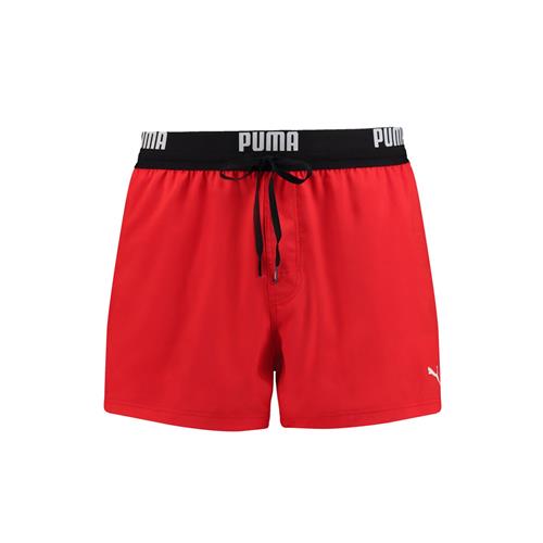 PUMA Badeshorts  rød / sort / hvid