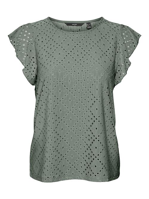 VERO MODA Bluse 'Tassa'  mørkegrøn