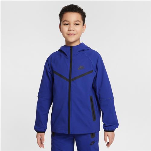 Vævet Nike Tech-jakke til større børn (drenge) - lilla