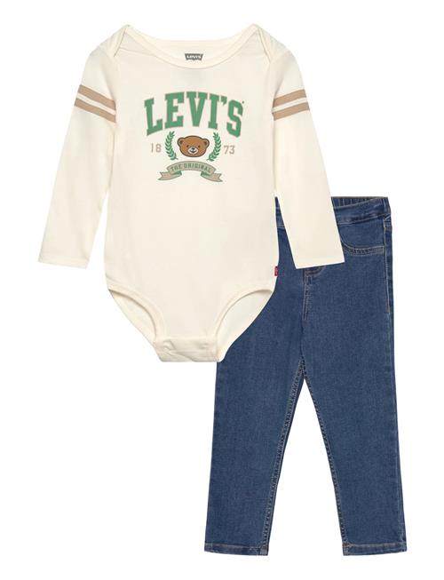 Levi's | Levi's® Football Bodysuit And Jeans 2-Piece Set | 92