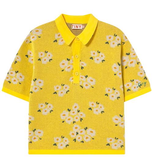 Tiny Cottons Polo - Strik - Blossoms - Dusty Yellow