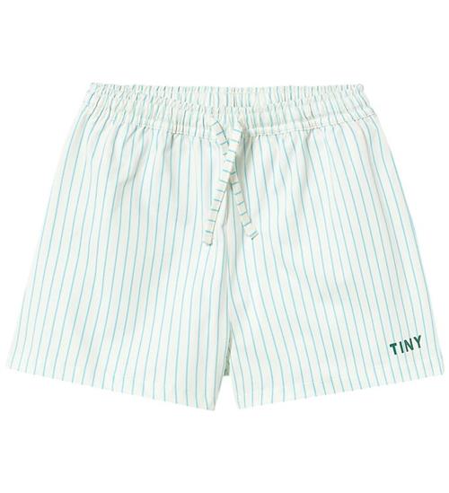 Tiny Cottons Badeshorts - Fine Stripes - Light Cyan