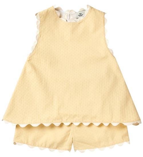 Copenhagen Colors Shortssæt - Top/Shorts - Pale Yellow Comb