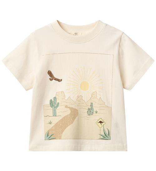 Copenhagen Colors T-shirt - Landscape Print - Cream