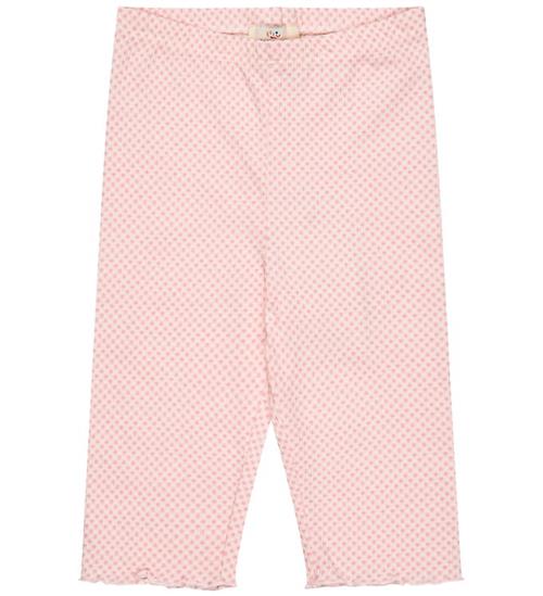 Copenhagen Colors Leggings - 3/4 - Crepe - Pink m. Tern