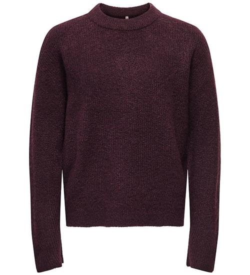 Kids Only Bluse - Strik - KogCamilla - Winetasting/Melange