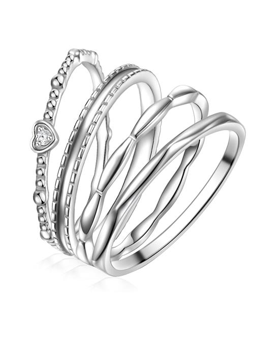 Se Glanzstücke München Ring  sølv / transparent hos About You