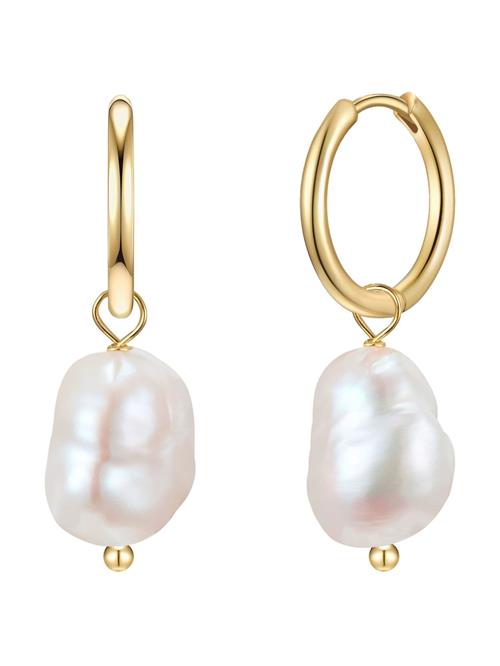 Glanzstücke München Øreringe  gylden gul / perlehvid