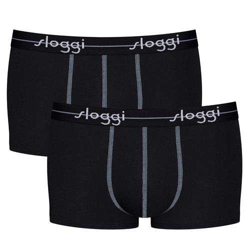SLOGGI Boksershorts  sort / hvid