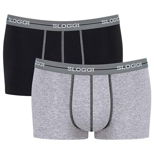 SLOGGI Boksershorts  grå / sort