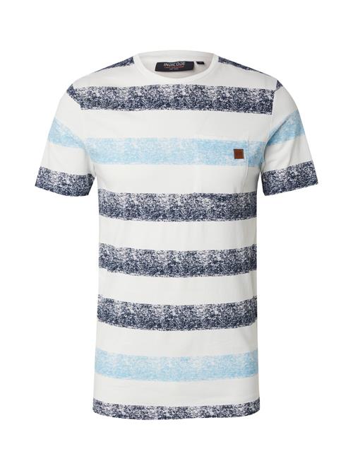 INDICODE JEANS Bluser & t-shirts 'Hernandez'  navy / lyseblå / hvid