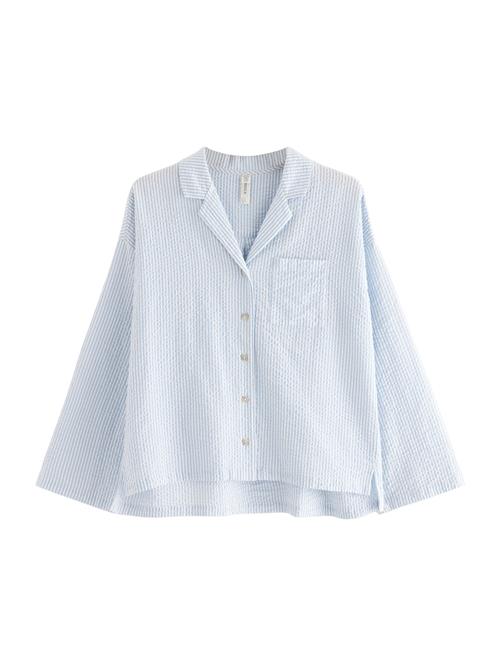 Lindex Soveskorte  blå / hvid