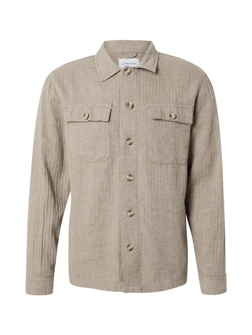 Lindbergh Skjorte  beige / mørkegrøn