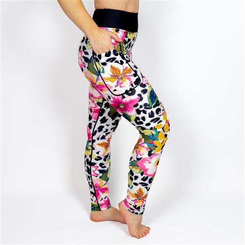 Floral Leopard Leggings