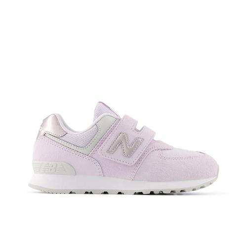 New Balance 574 Kids Hook & Loop Sneakers Taro  Taro 28 EU  Lyserød  28 EU  kvinde