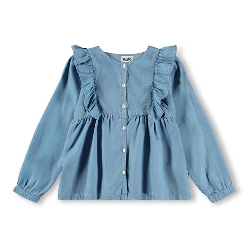 Molo Rashida Skjorte Washed  Washed 146/152 cm  Blå  146/152 cm  kvinde