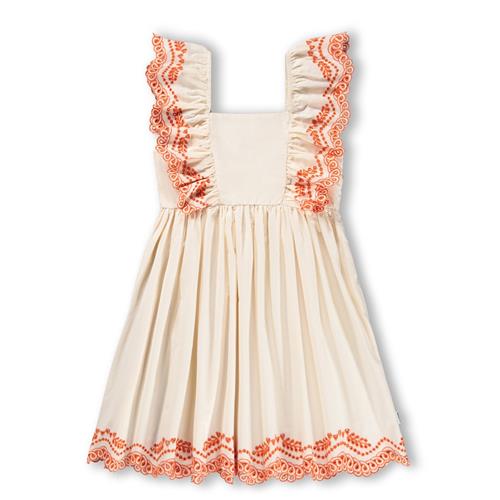 Molo GOTS Clementine Kjole Pearled Ivory  Pearled Ivory 110/116 cm  Creme  110/116 cm  kvinde