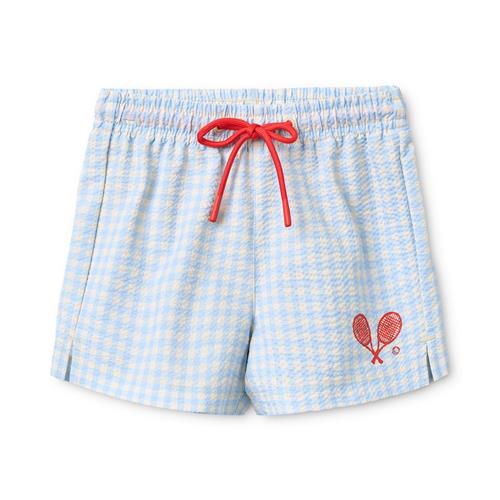 Flöss Ocean Badeshorts Blue Gingham  Blue Gingham 80 cm  Blå  80 cm  mand