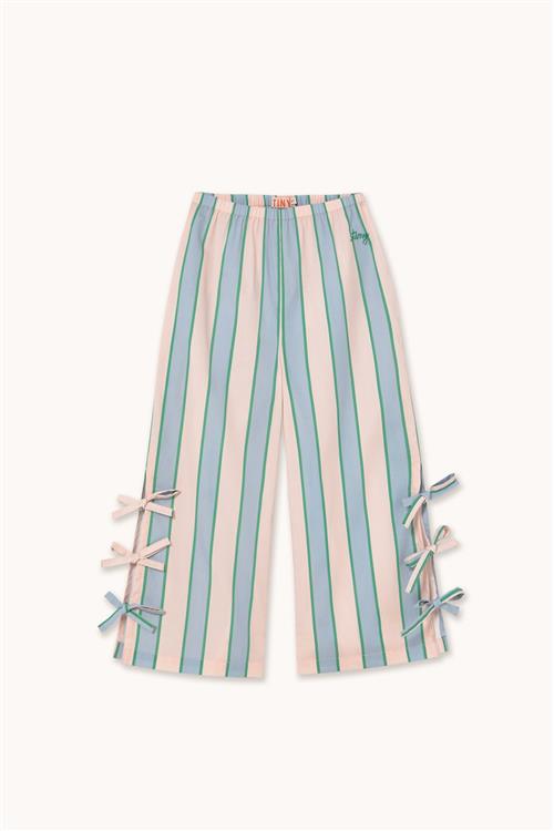 Tinycottons Retro Stripes Bukser Med Sløjfer Pastel Pink  Pastel Pink 10 Y  Lyserød  10 år  kvinde