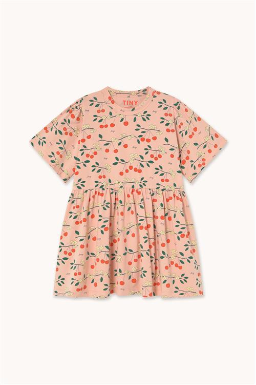 Tinycottons Cherry Trees Kjole Wild Rose  Wild Rose 4 Y  Lyserød  4 år  kvinde