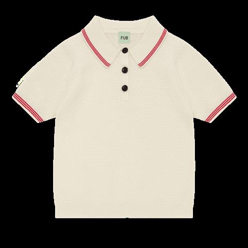 FUB Pique Polo Ecru  Ecru-130 cm  Creme  130 cm  unisex