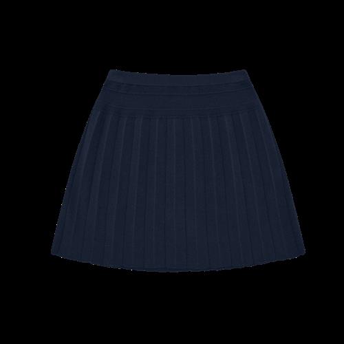FUB Plisseret Nederdel Dark Navy  Dark Navy-110 cm  Marineblå  110 cm  kvinde
