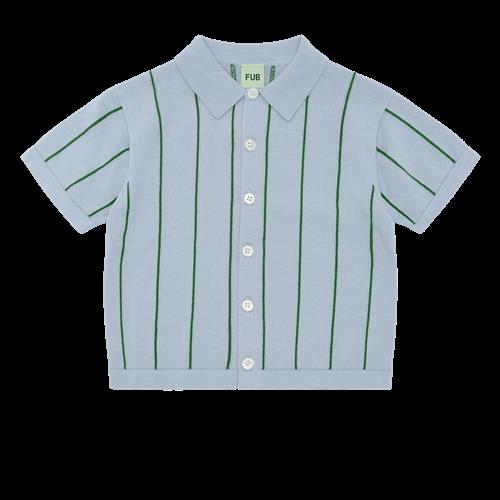 FUB Skjorte Pale Blue/pine  Pale Blue/Pine-100 cm  Blå  100 cm  kvinde