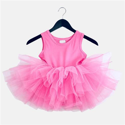 DOLLY by Le Petit Tom Pink Please! Tutu-kjole Aurora Bubblegum Pink  Aurora Bubblegum Pink-1-3 Y  Lyserød  1-3 år  kvinde