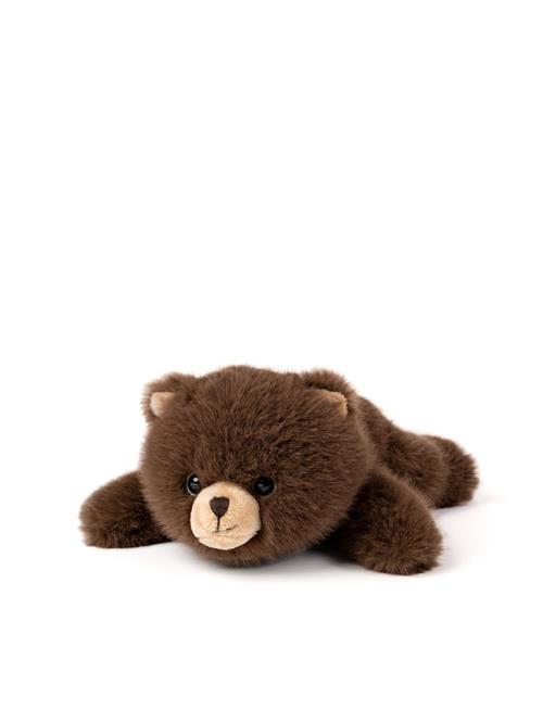 Teddykompaniet Læggende Bjørn Brown  Brown One Size  Brun  One Size  unisex