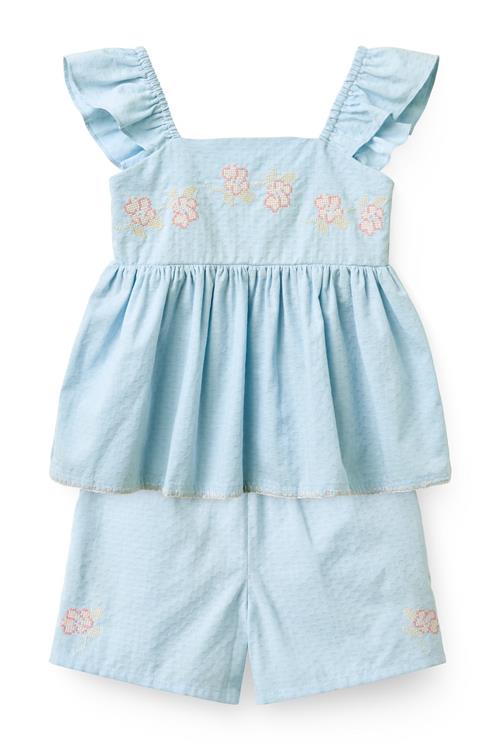 Copenhagen Colors GOTS Sommersæt Light Blue Light Blue 80 cm  Blå  80 cm  kvinde