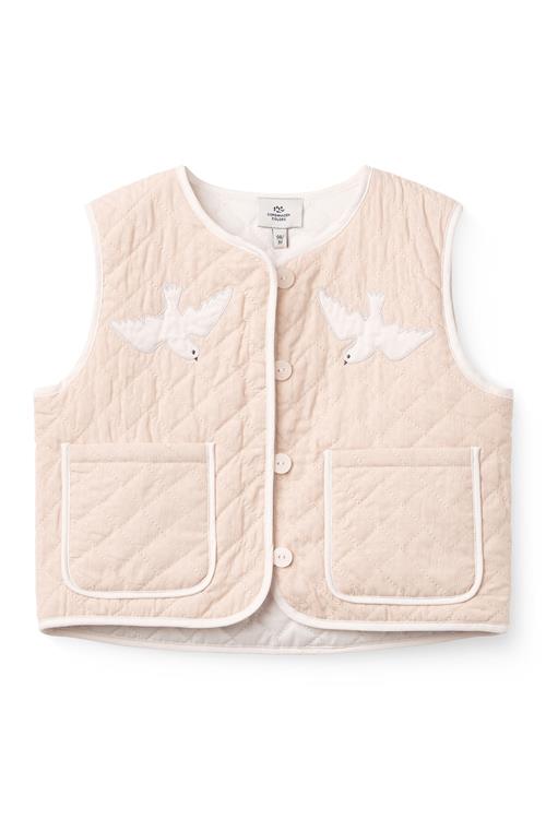 Copenhagen Colors Quiltet Vest Dusty Rose  Dusty Rose 92 cm  Lyserød  92 cm  kvinde