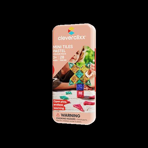 Cleverclixx Mini Tiles Pack Pastel 28 Stykker Multicolor  Multi-OS  Grøn  One Size 3+ Years unisex