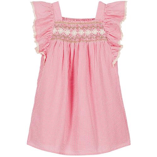 Louise Misha Martine Kjole Pink Fragola Vichy 6 Y  Lyserød  6 år  kvinde